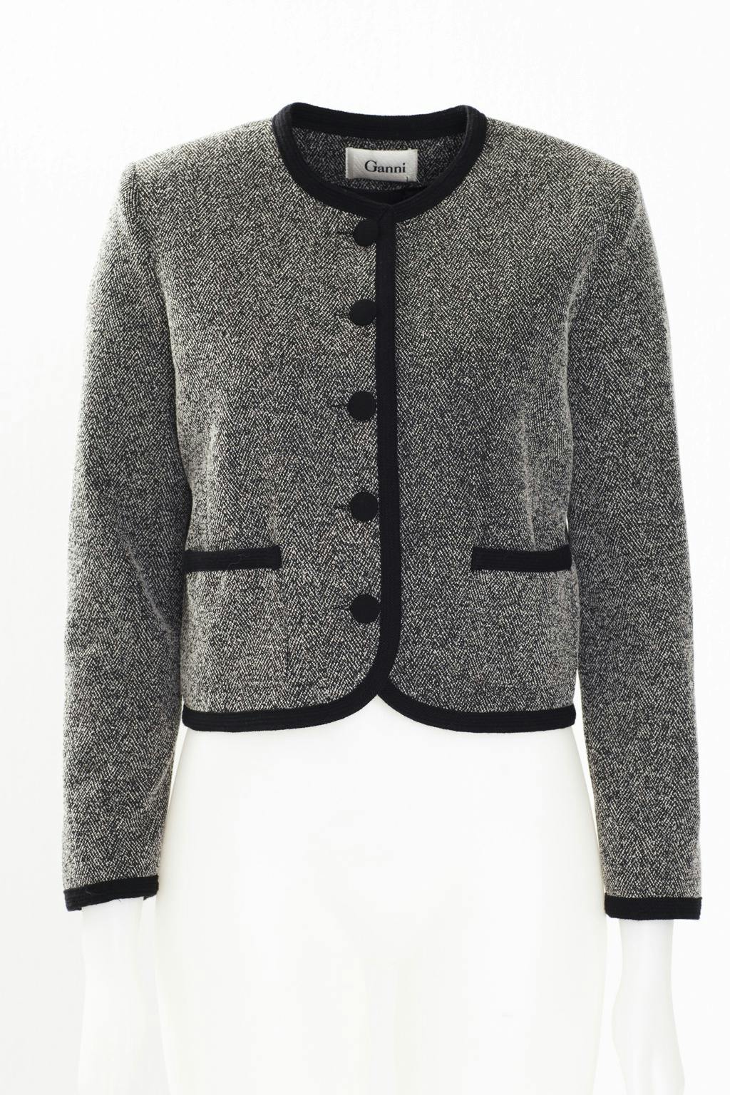 Jakke i ulltweed fra Ganni, kr 1399.